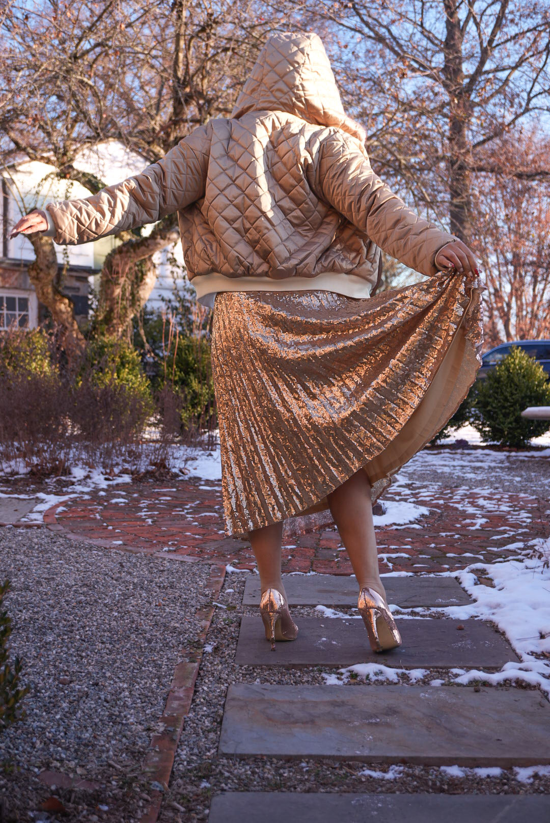 Fawn Reversible Faux Fur Hooded Jacket