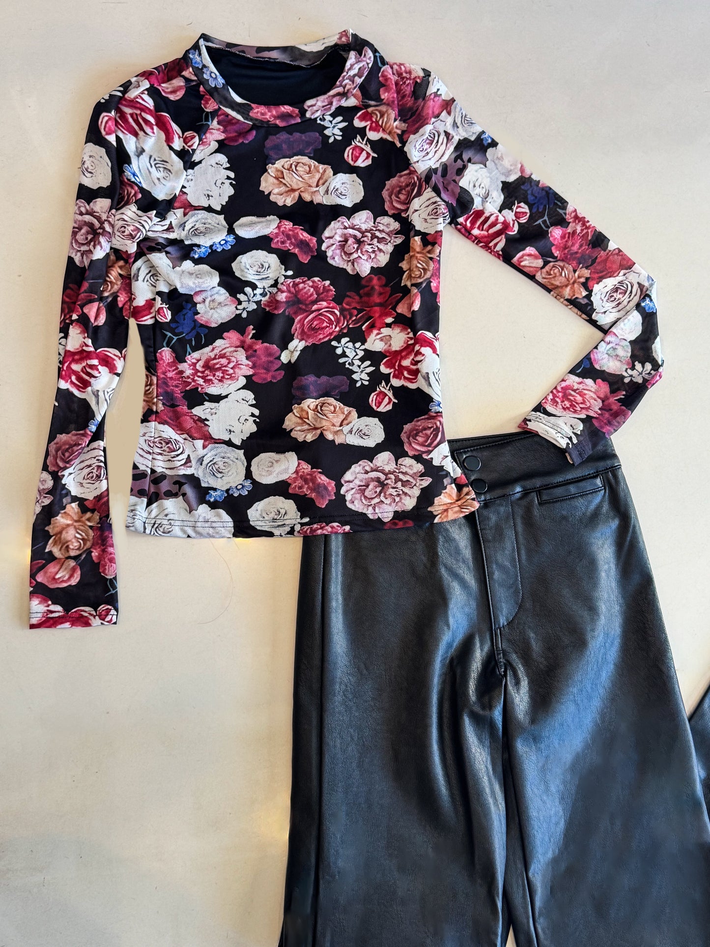 Askk NYC Vegan Leather Jeans Black