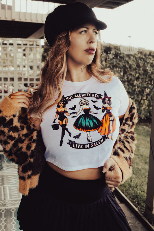 Witches Salem Halloween baby tee