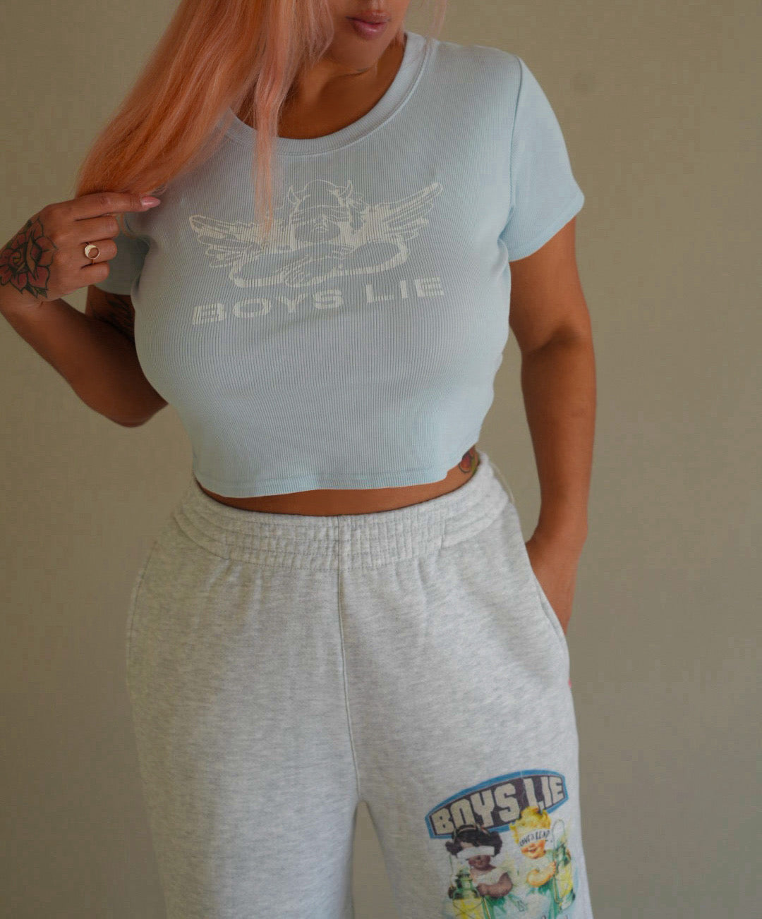 CLEARANCE Boys Lie Cherub Logo Baby T-Shirt