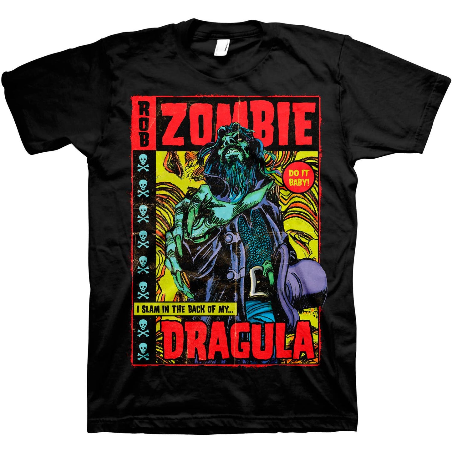 Rob Zombie Dragula Comic Illustrated T-Shirt