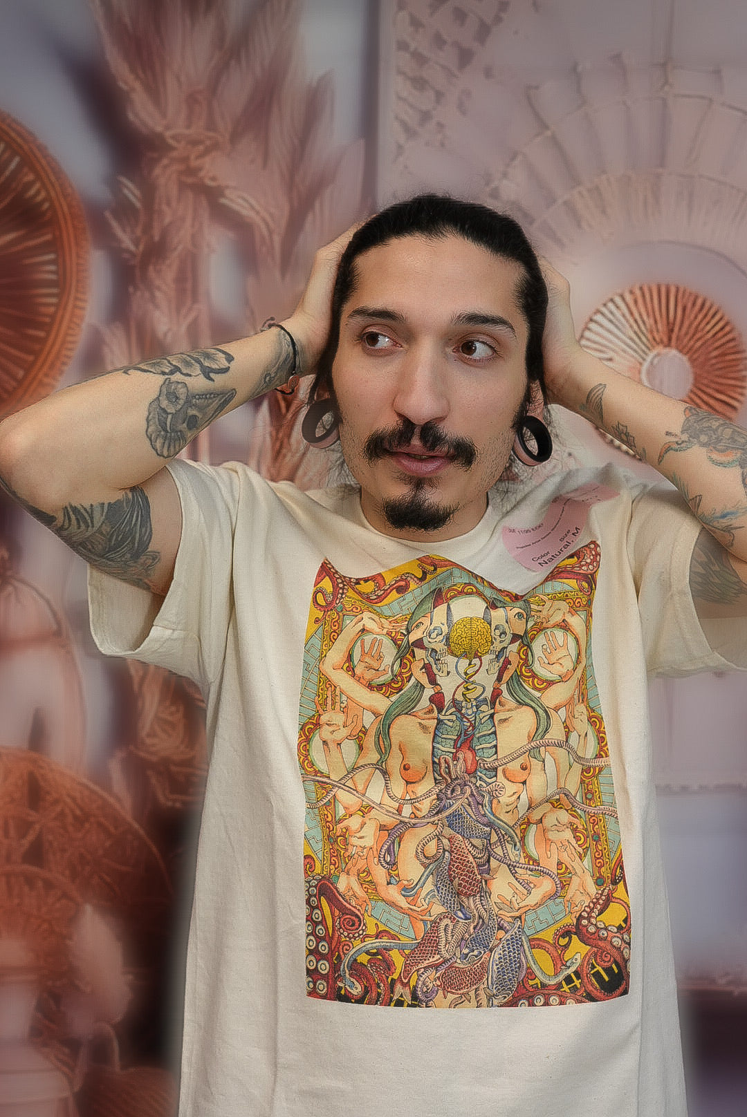 Shintaro Kago Scales Manga Art Graphic T-shirt