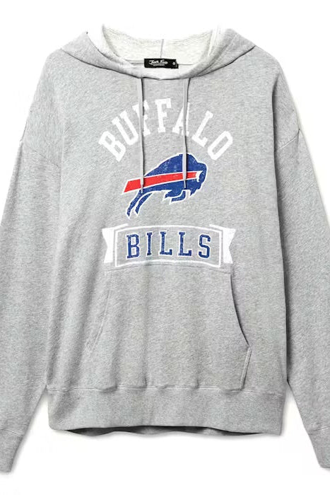 Gray hoodie with 'Buffalo Bills' logo on a white background