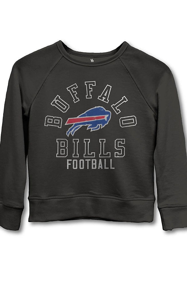 Black Buffalo Bills sweatshirt on a white background