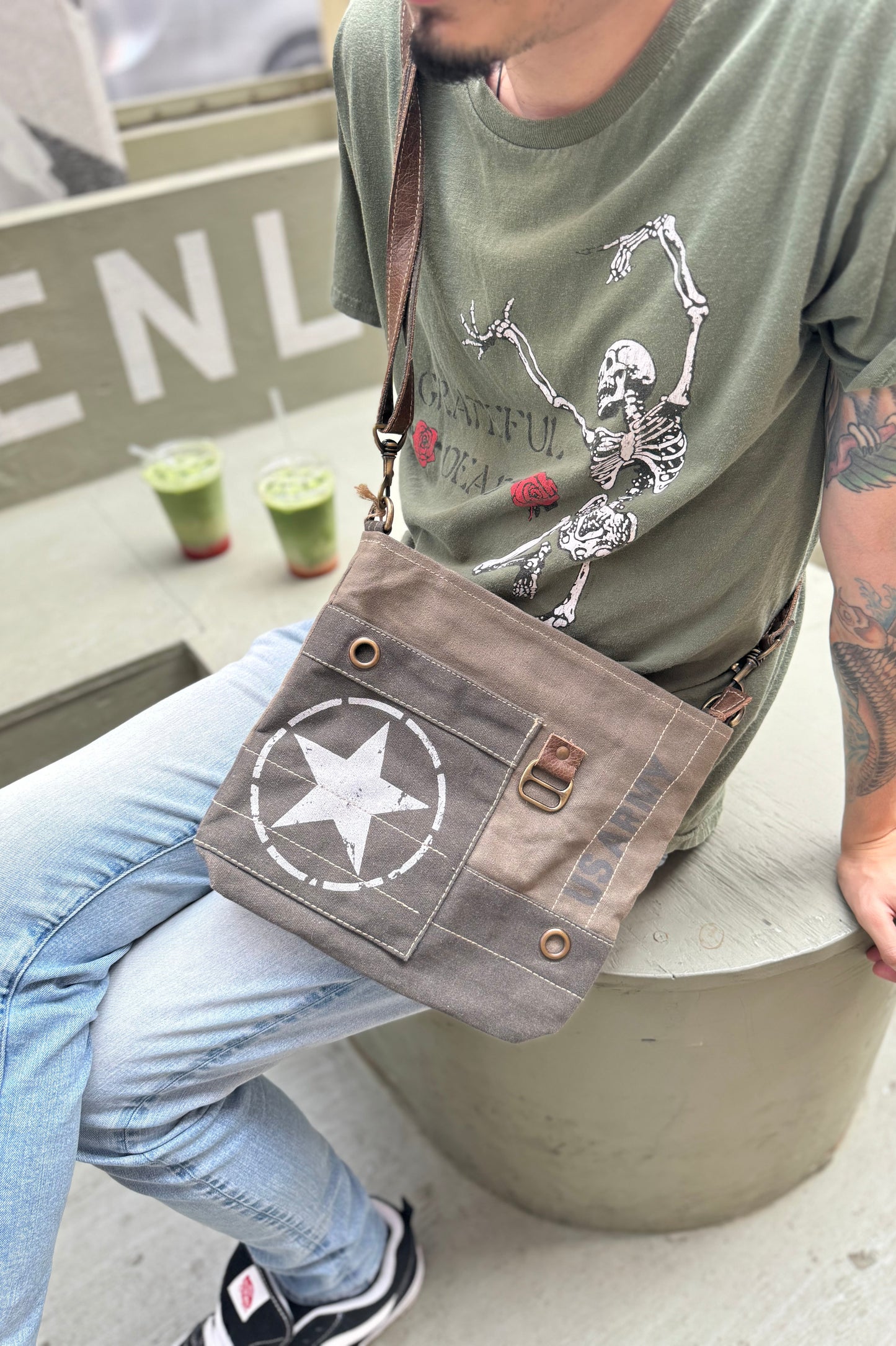US Army canvas bag purse