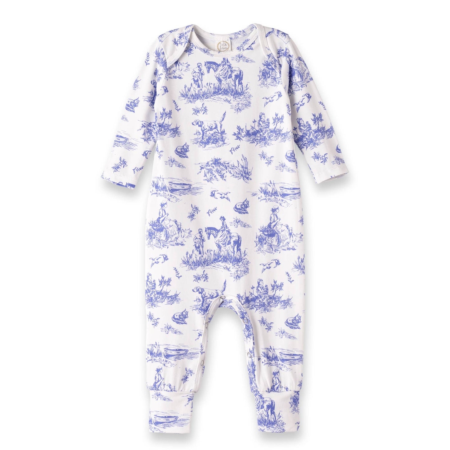 Baby Toile de Jouy Bamboo Romper