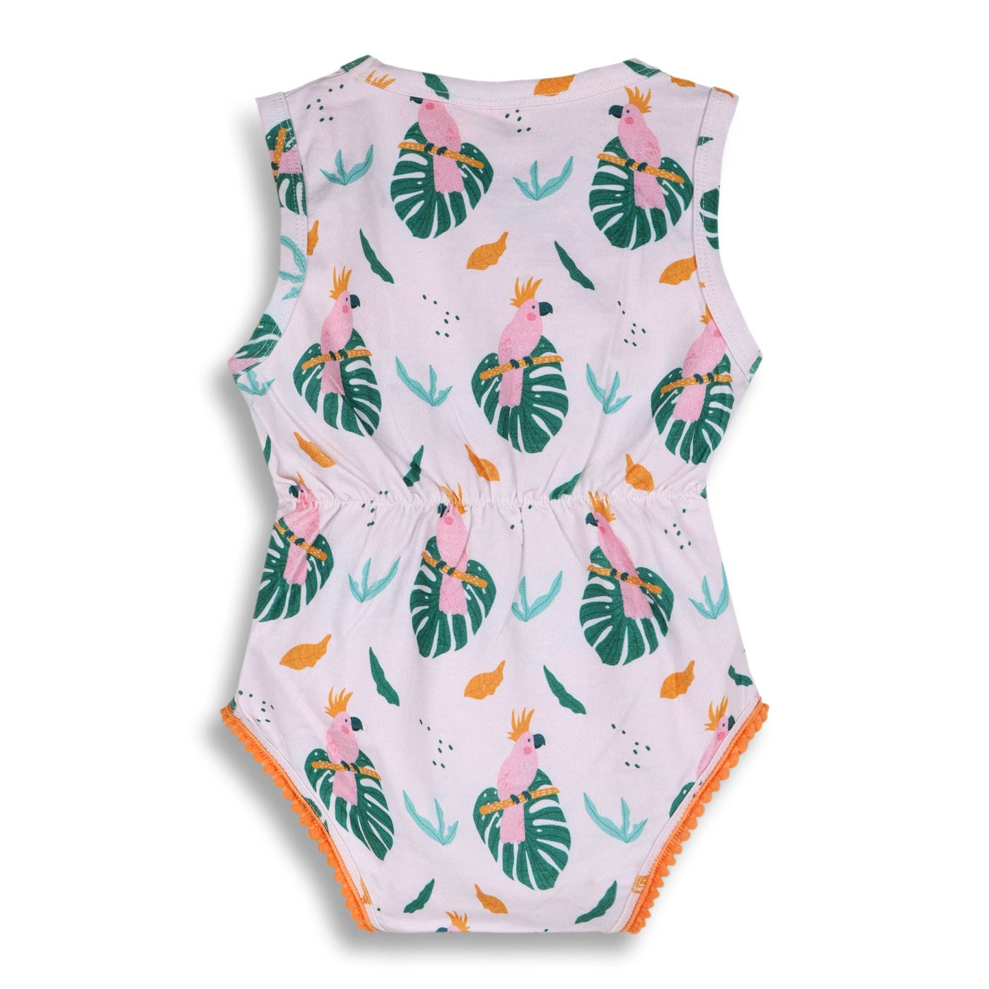 Parrot Short Baby Romper + Headband (Organic Jersey)