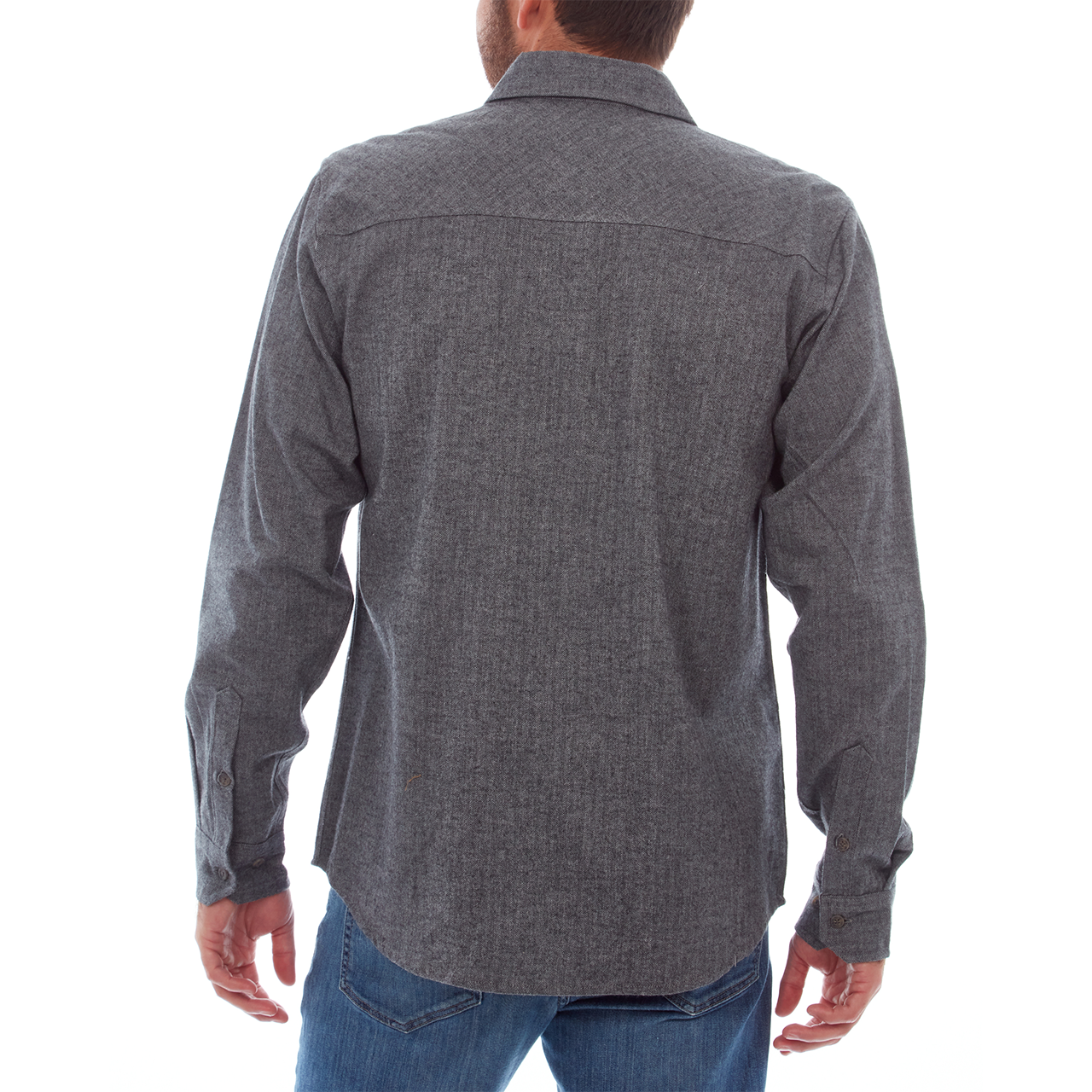 Mens Mason Herringbone Cotton Flannel Shirt