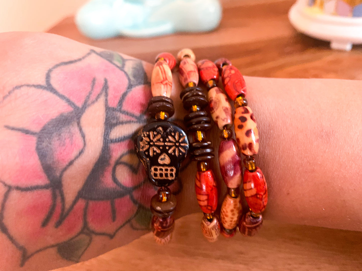 50% OFF Tiki Skull Bracelet Stack LIMITED EDITION TWO SETS