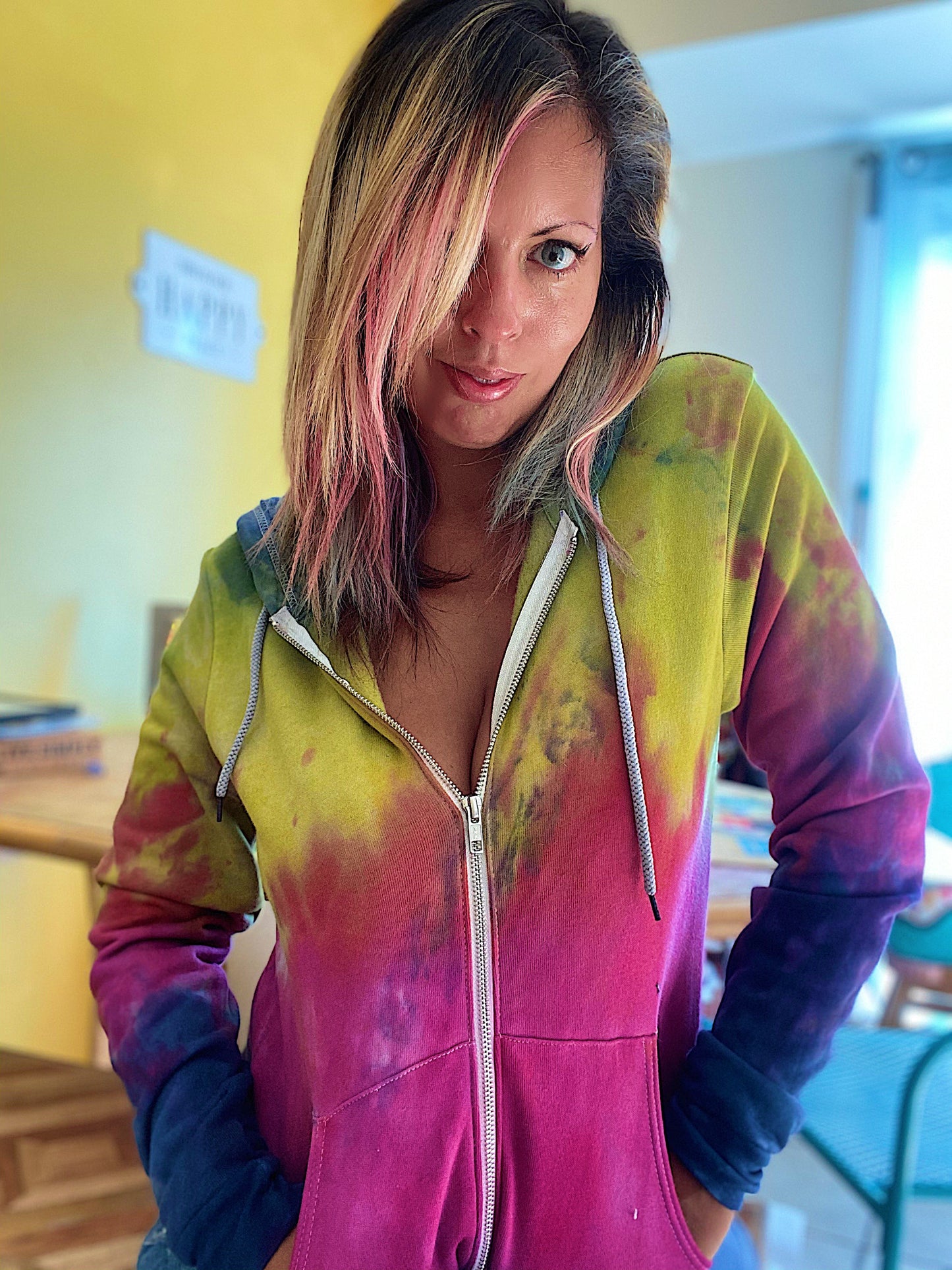 Perfect Storm Tie Dye Hoodie Special Edition Indigo Blend