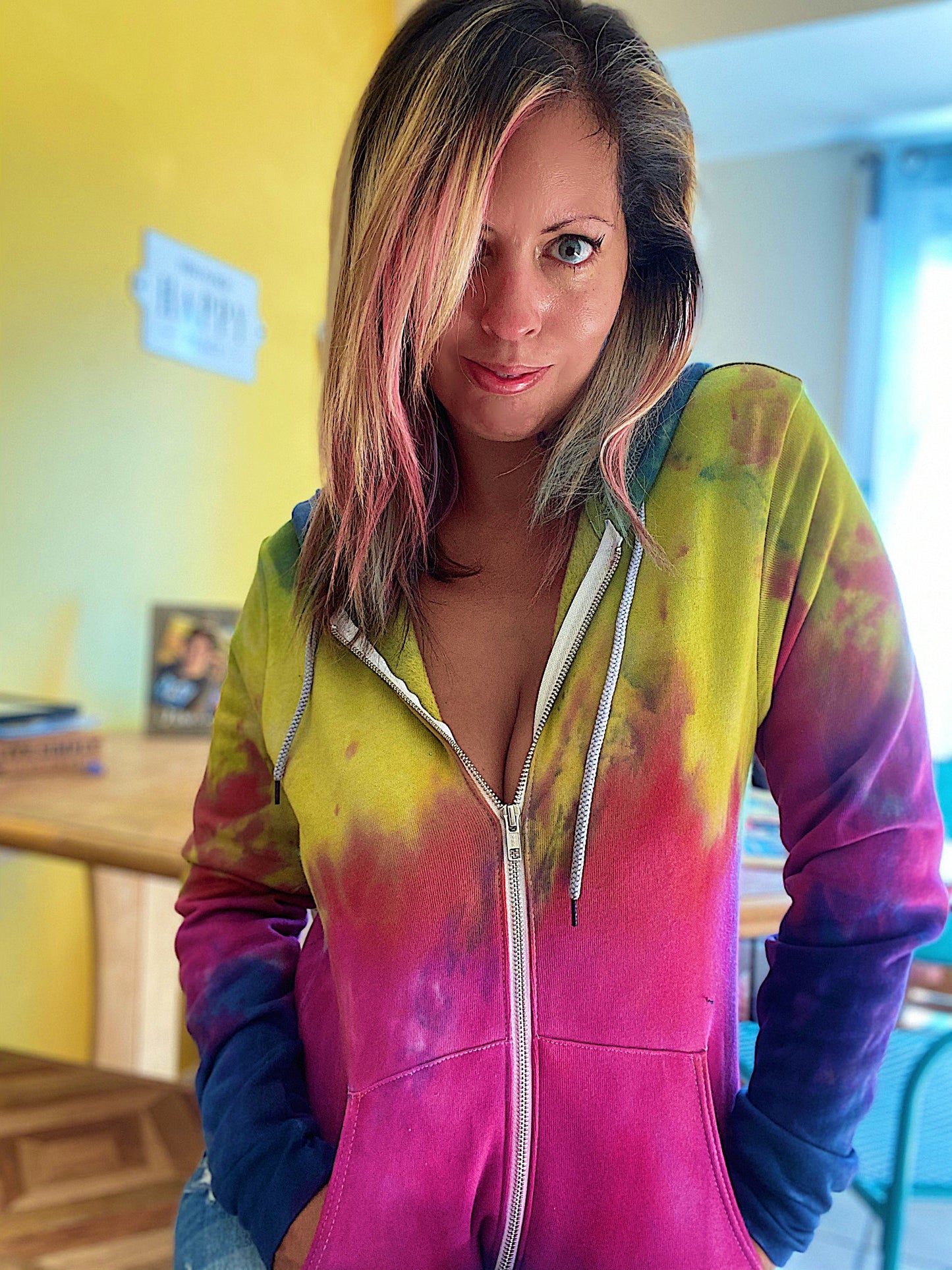 Perfect Storm Tie Dye Hoodie Special Edition Indigo Blend