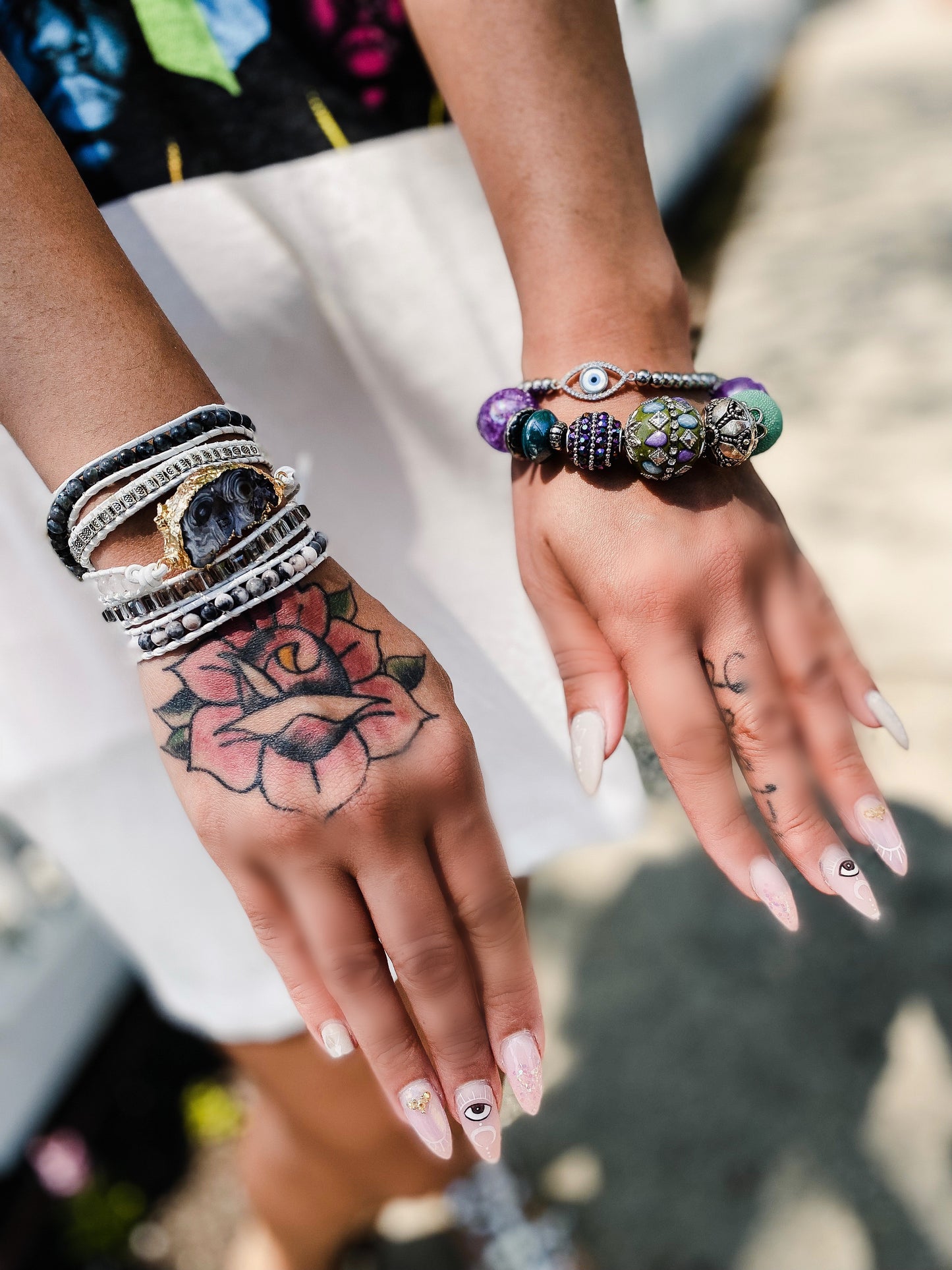 Rocky Seas Layered Wrap Bracelet