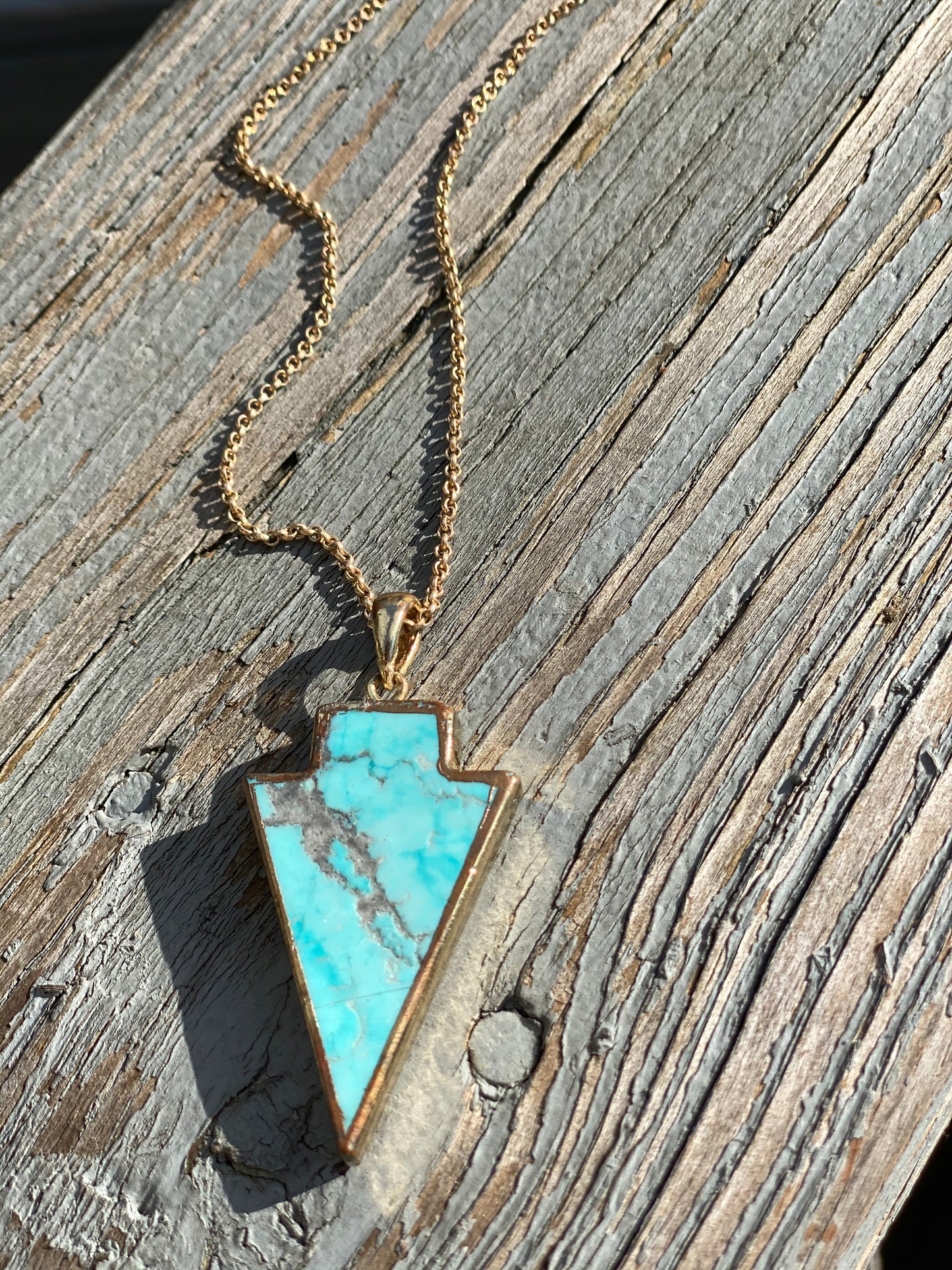 Serendipitous Turquoise Boho Arrow Necklace ONE AVAILABLE