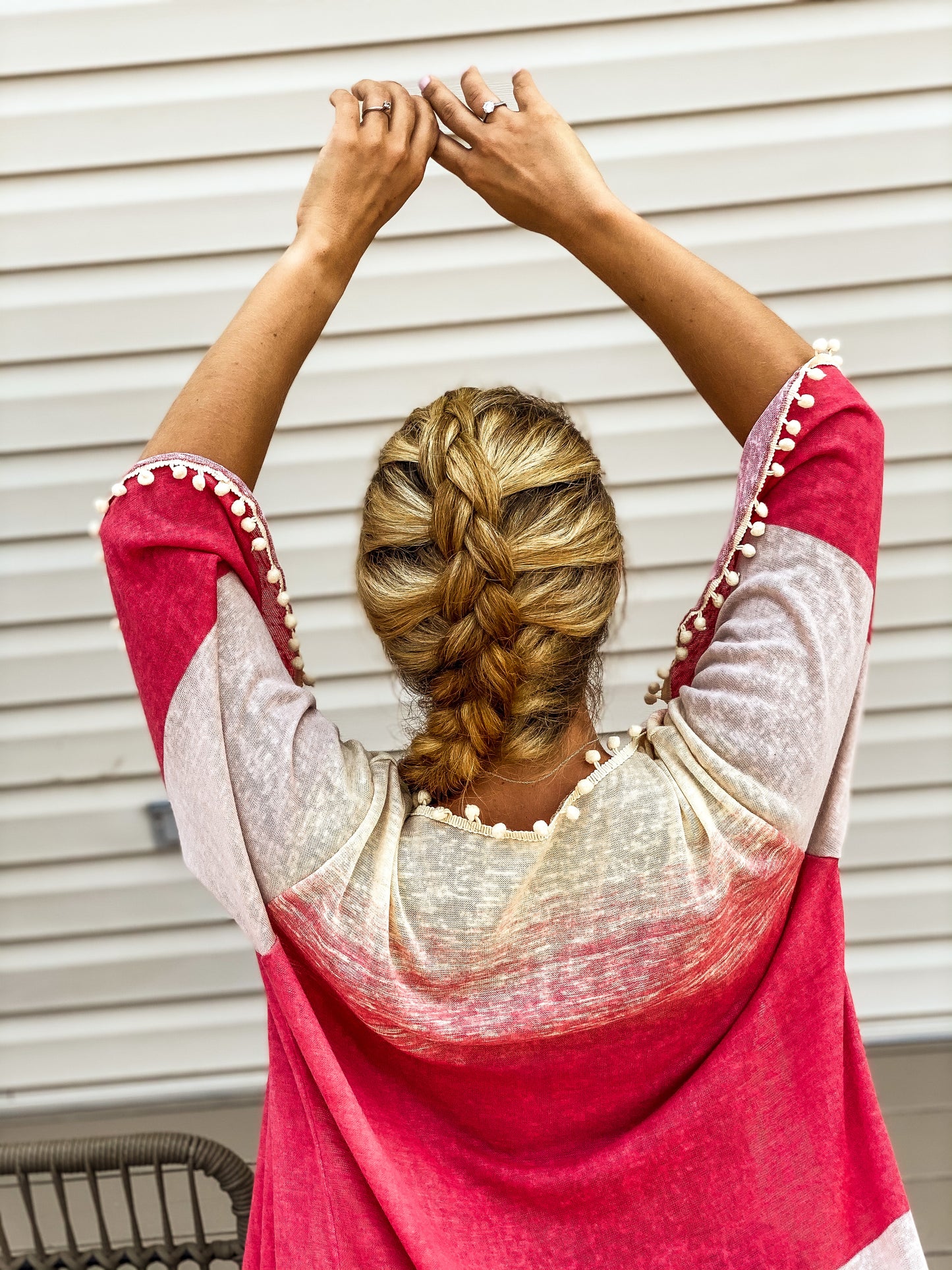 Ombre kimono top