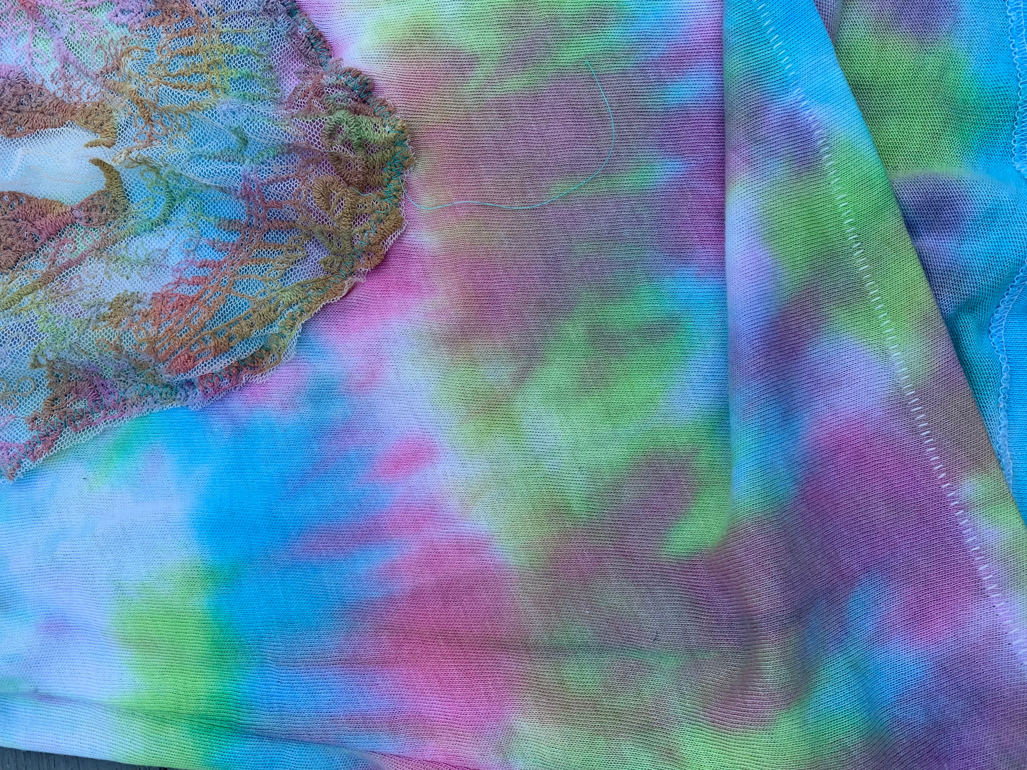 St. Lucia Bright Tie Dye Sugar Skull T-shirt