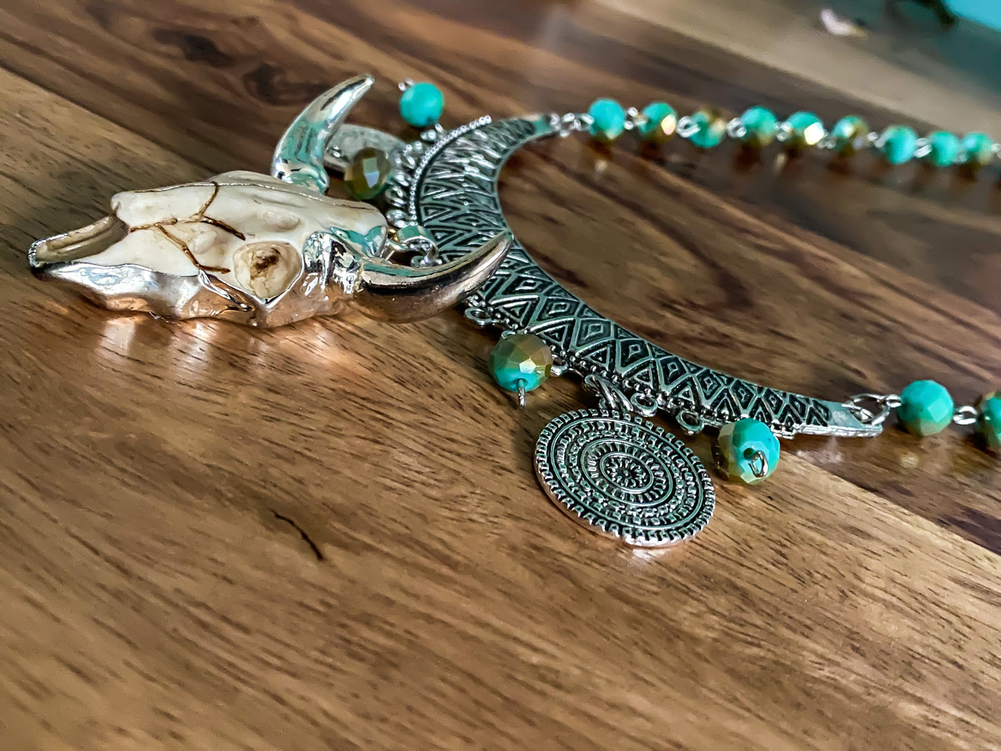 SALE East Side Cowgirl Necklace Light Blue Beads NEW LIMITED EDITION