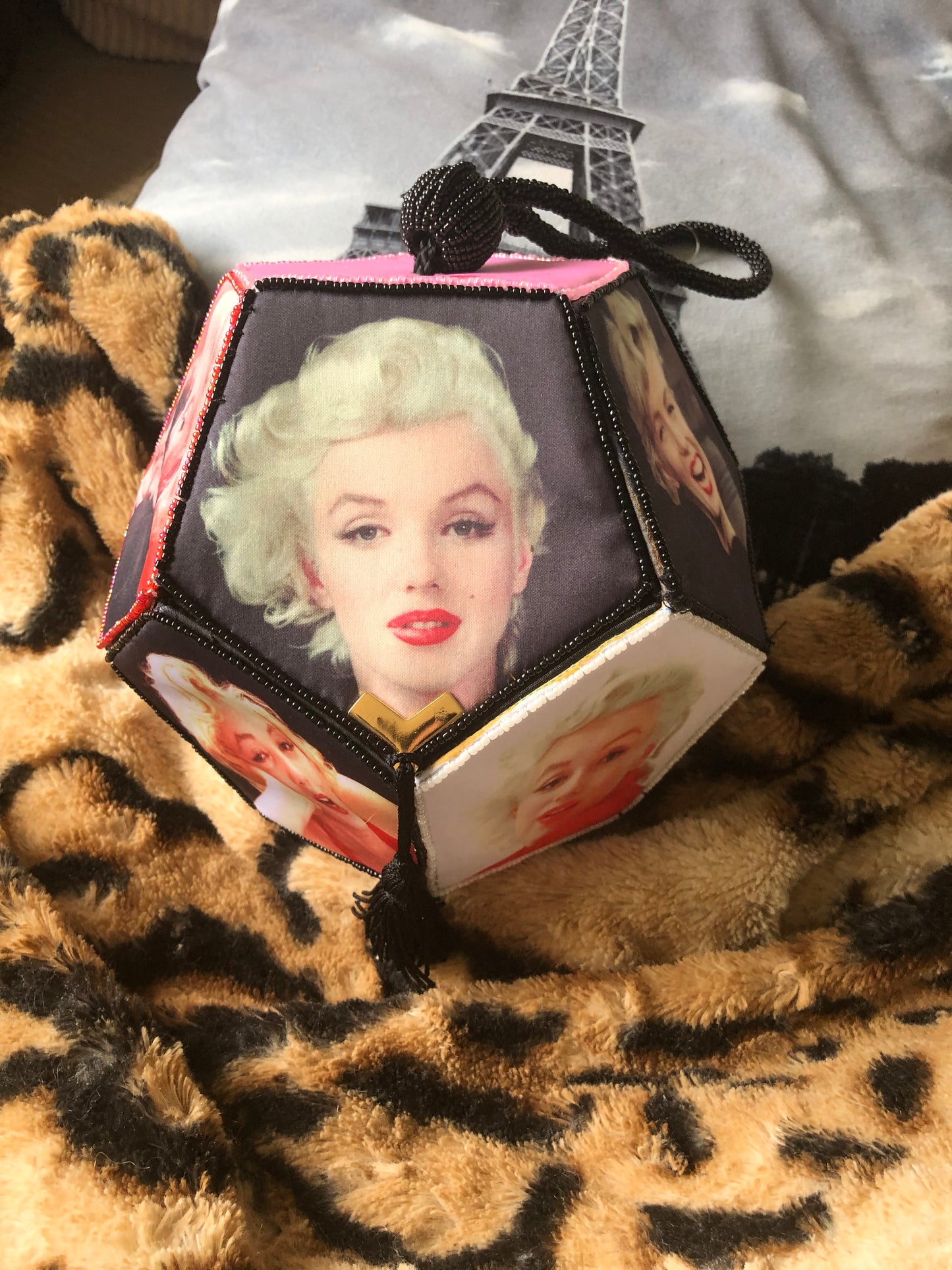 Marilyn Monroe Photos Satin Box Purse