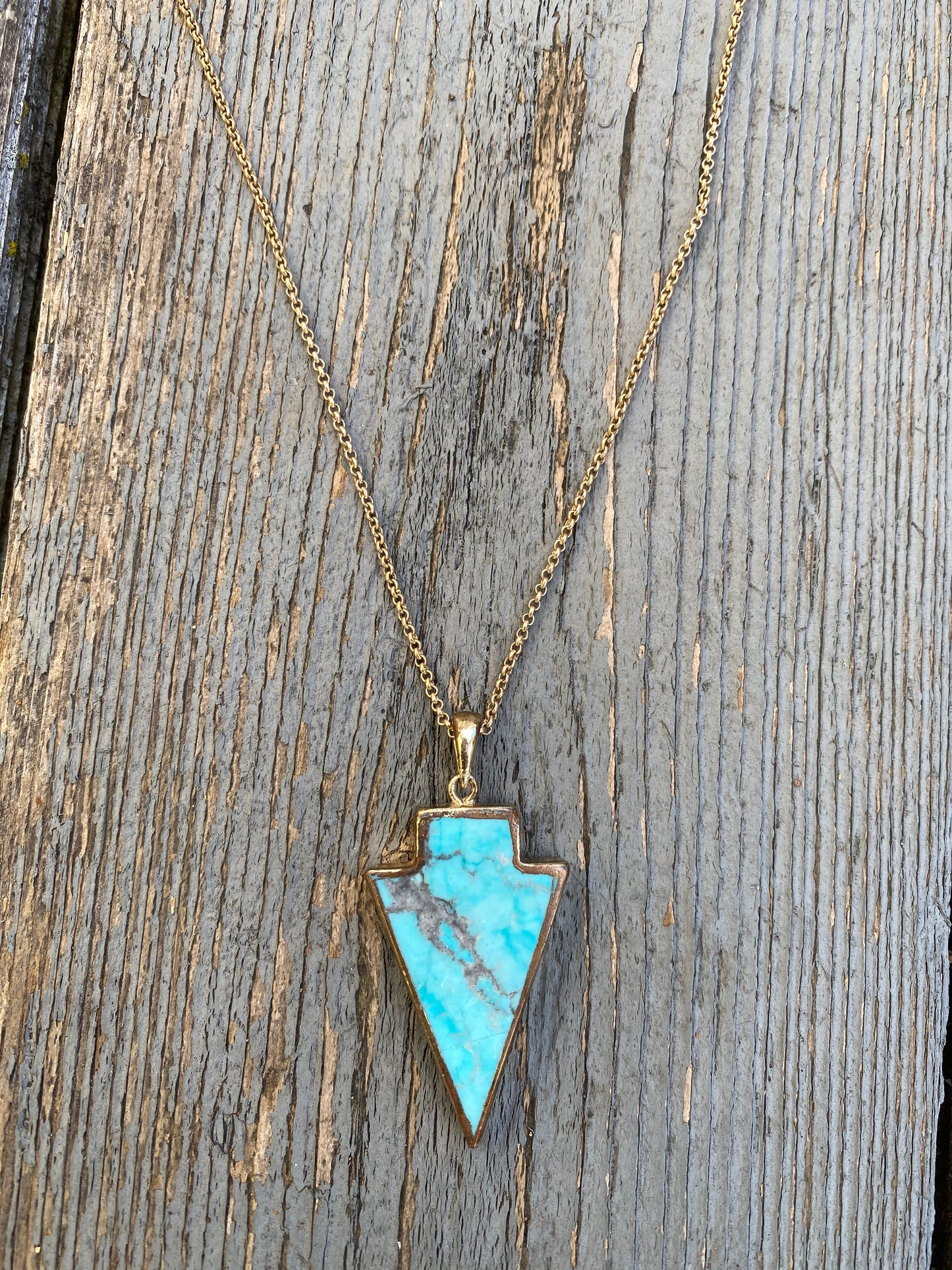 Serendipitous Turquoise Boho Arrow Necklace ONE AVAILABLE