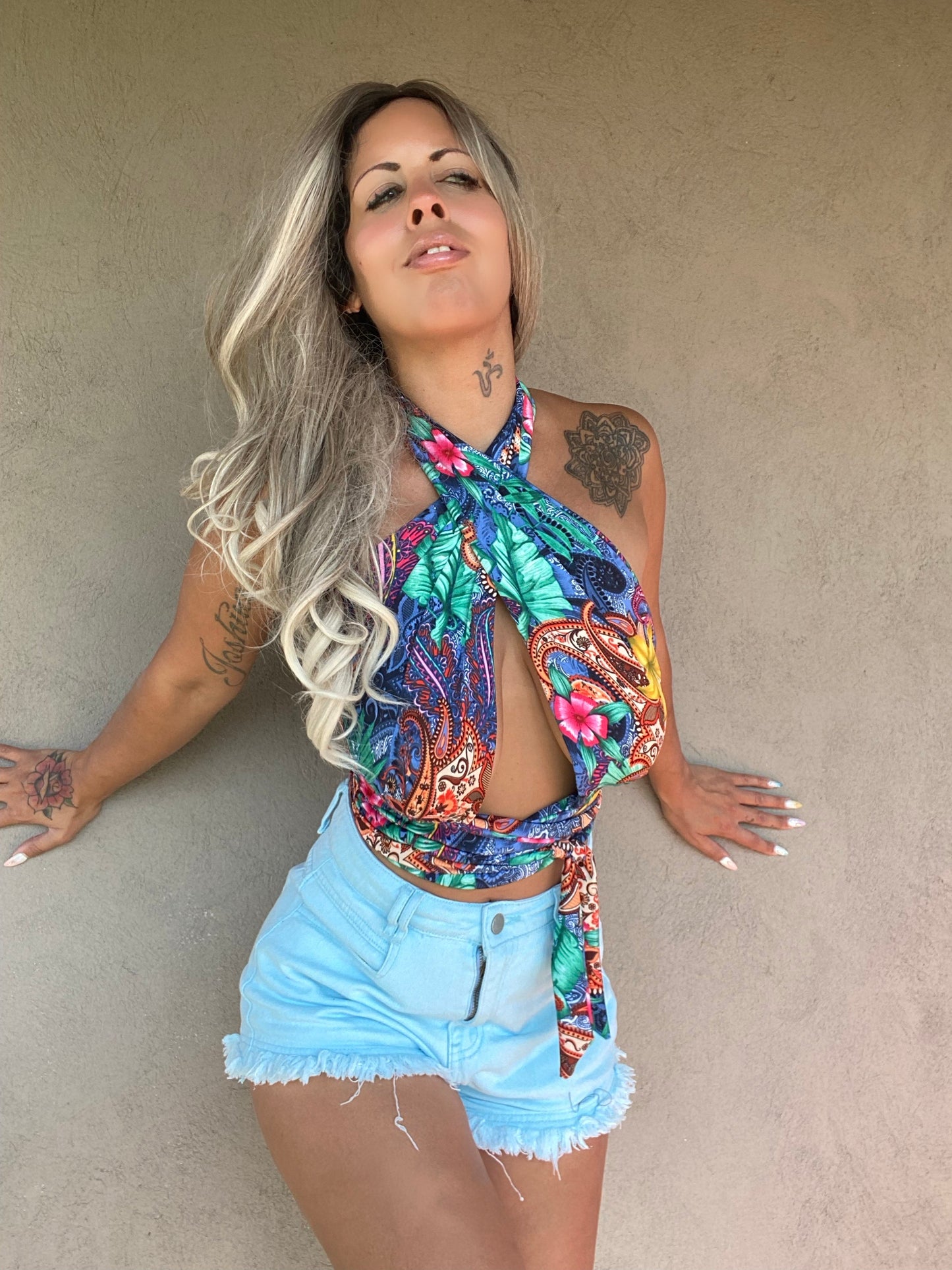 The Lila Convertible Halter Strapless Wrap Top