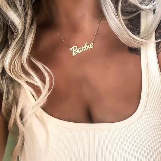 BARBIE Nameplate Necklace LIMITED STOCK