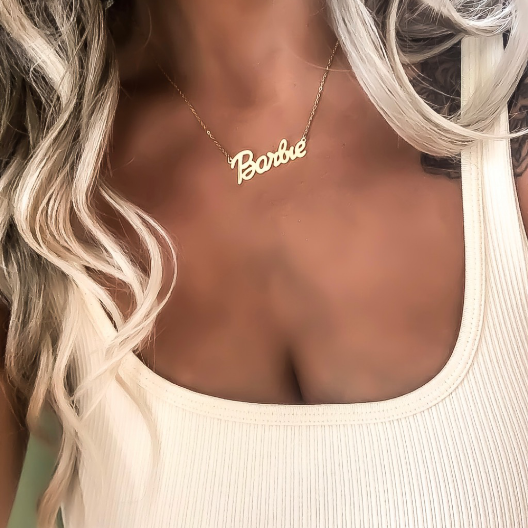 barbie name necklace