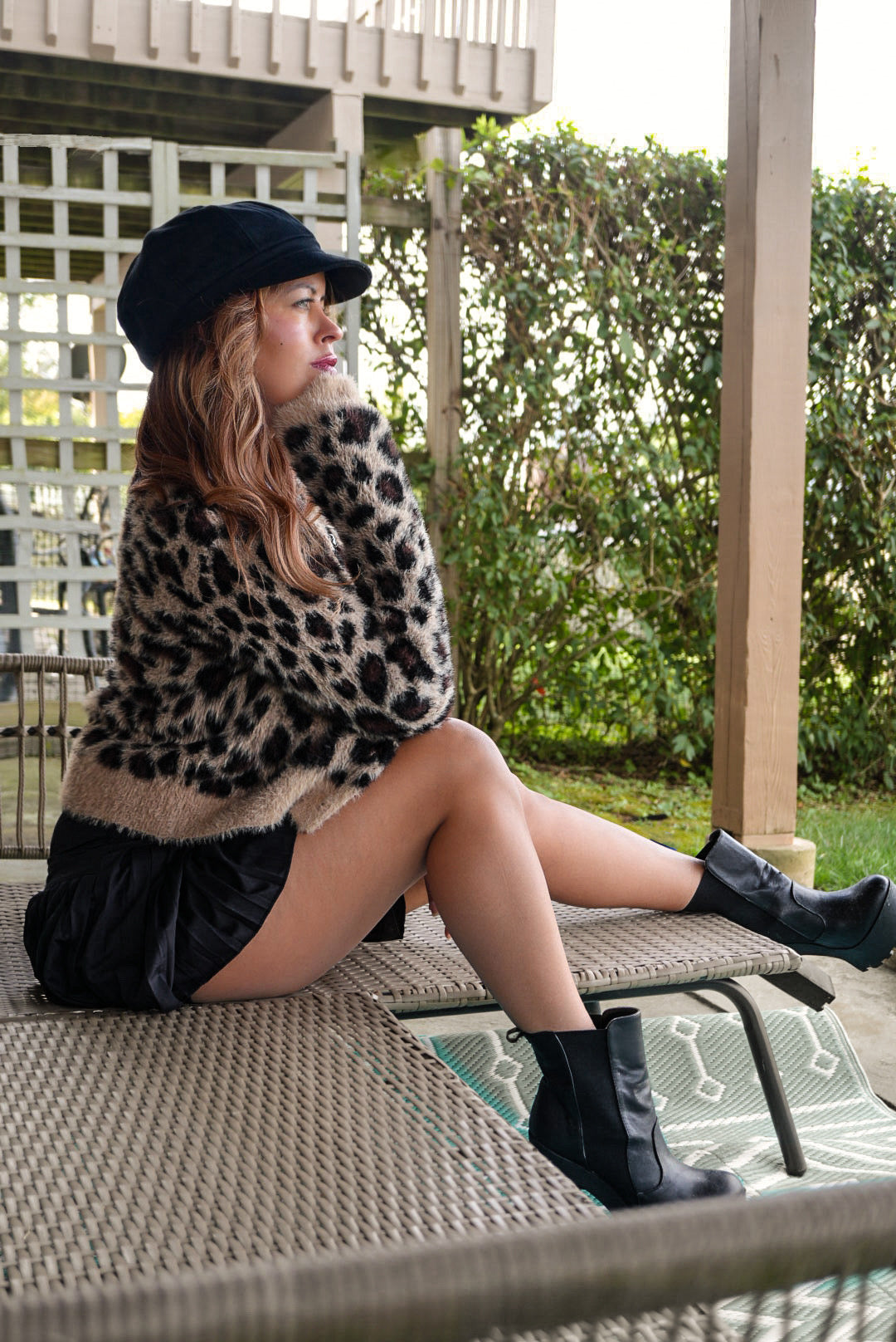 Leopard Fuzzy Cardigan Sweater