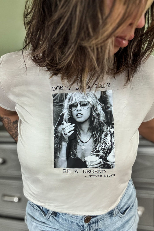 Stevie Nicks t-shirt cropped