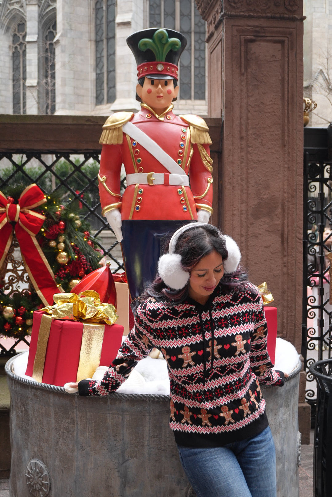The Gingerbread Knit Hoodie Christmas Sweater