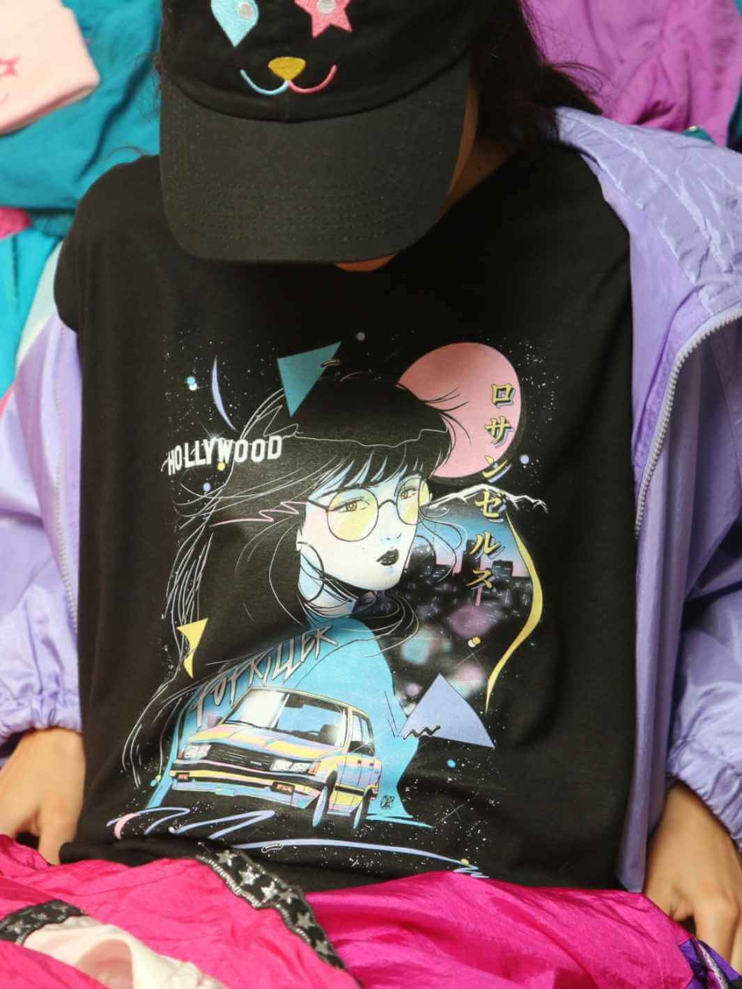 Popkiller Artist Series Mizucat Los Angeles Classic T-shirt: Black / S