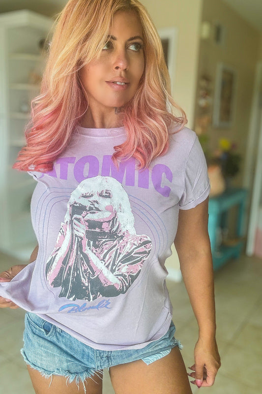 Blonde  purple T-shirt