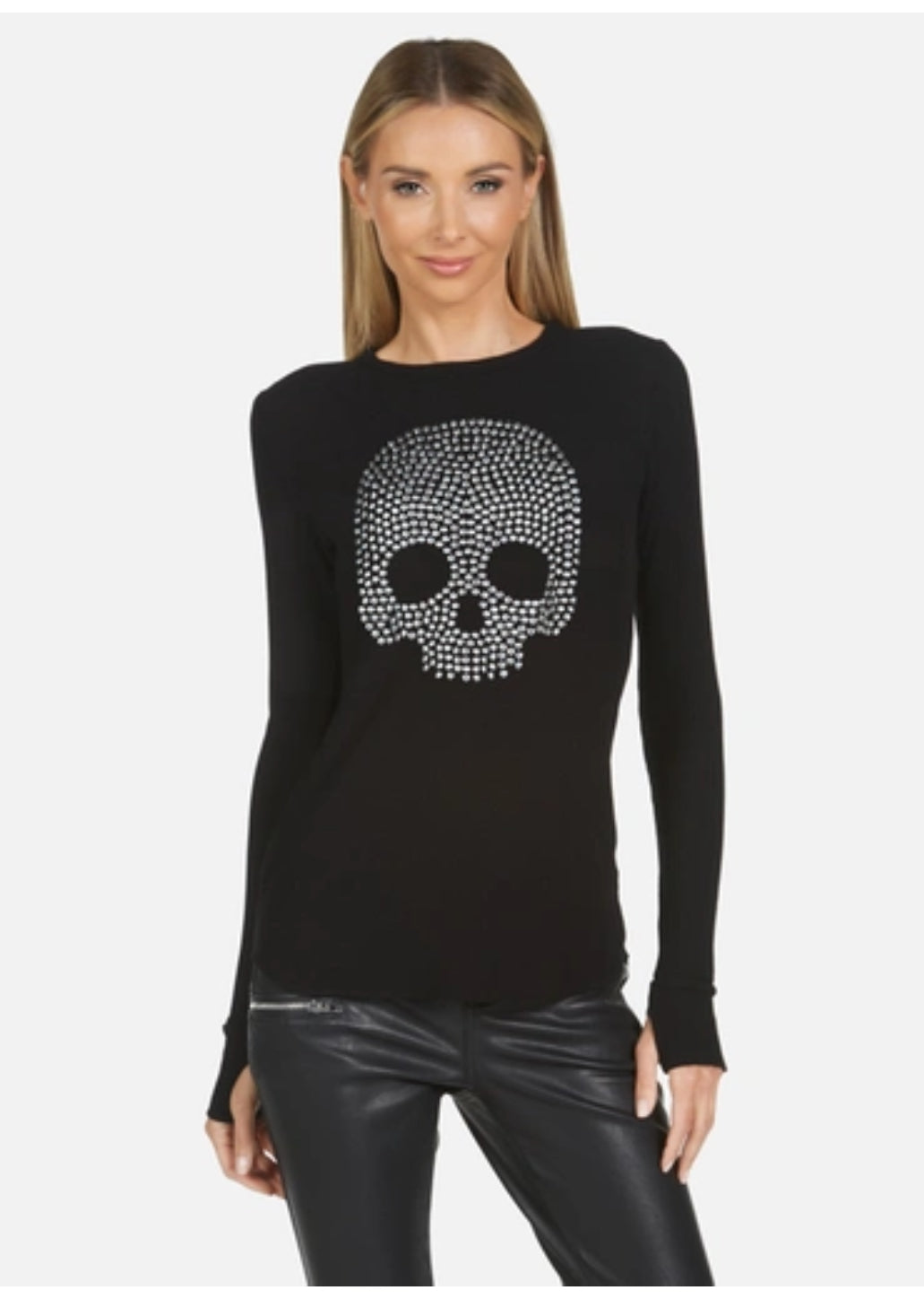 Lauren Moshi McKinley Crystal Skull Top