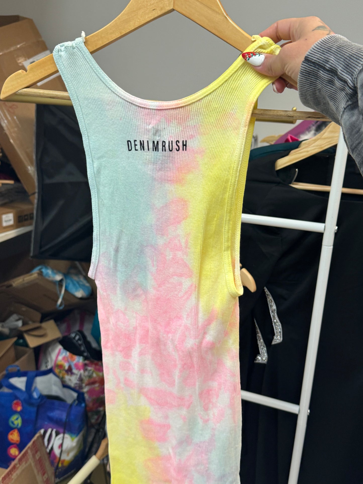 Tie Dye Tank Rainbow