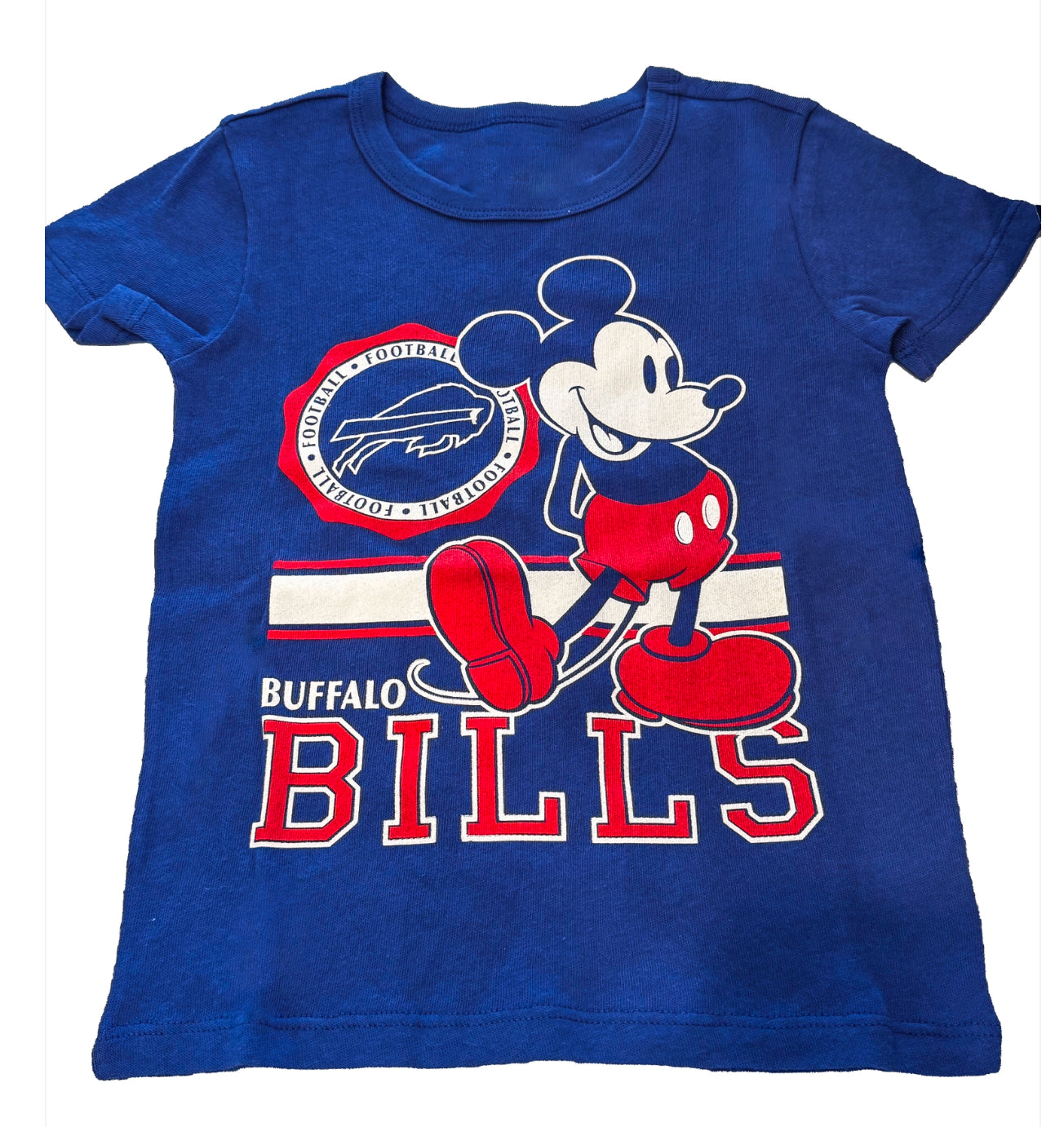 Buffalo Bills Mickey Mouse Kids T-Shirt by Junk Food Clothing
