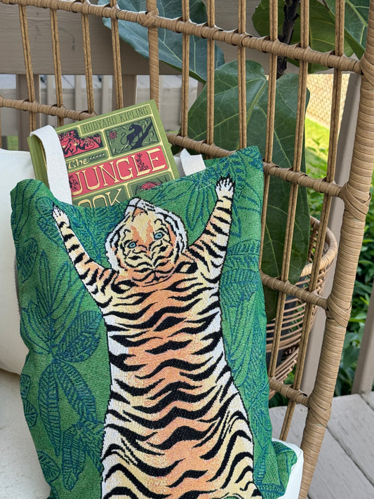 Tiger Green Tote Bag