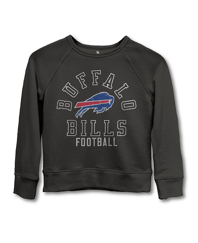Buffalo Bills Vintage Inspired Sweatshirt in Off Black