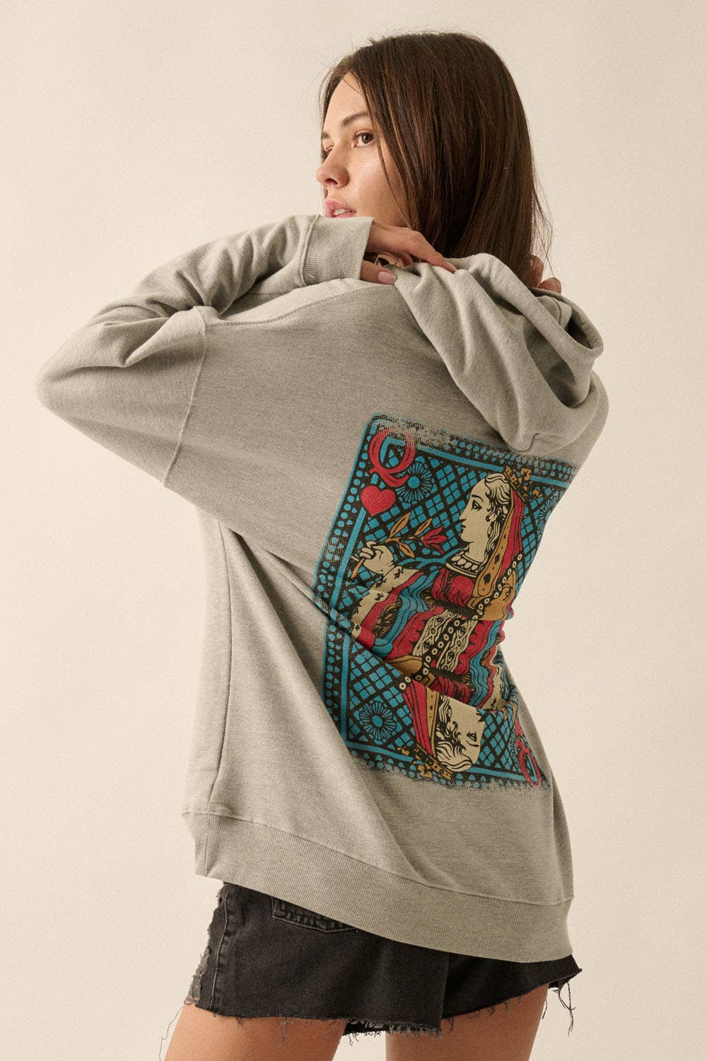 Queen of hearts valentine sweatshirt 