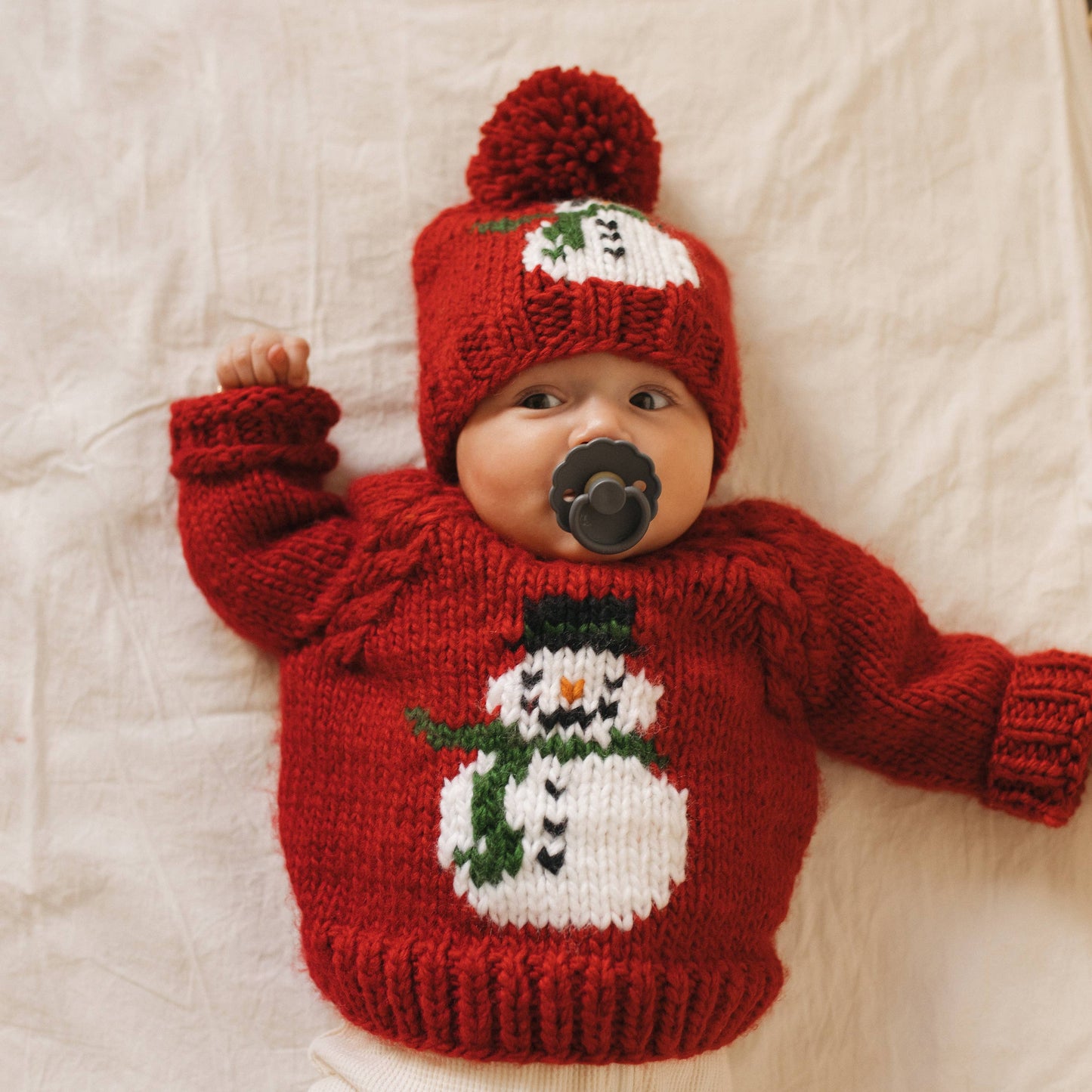 Frosty Snowman Ruby Crew Neck Sweater Baby & Toddler