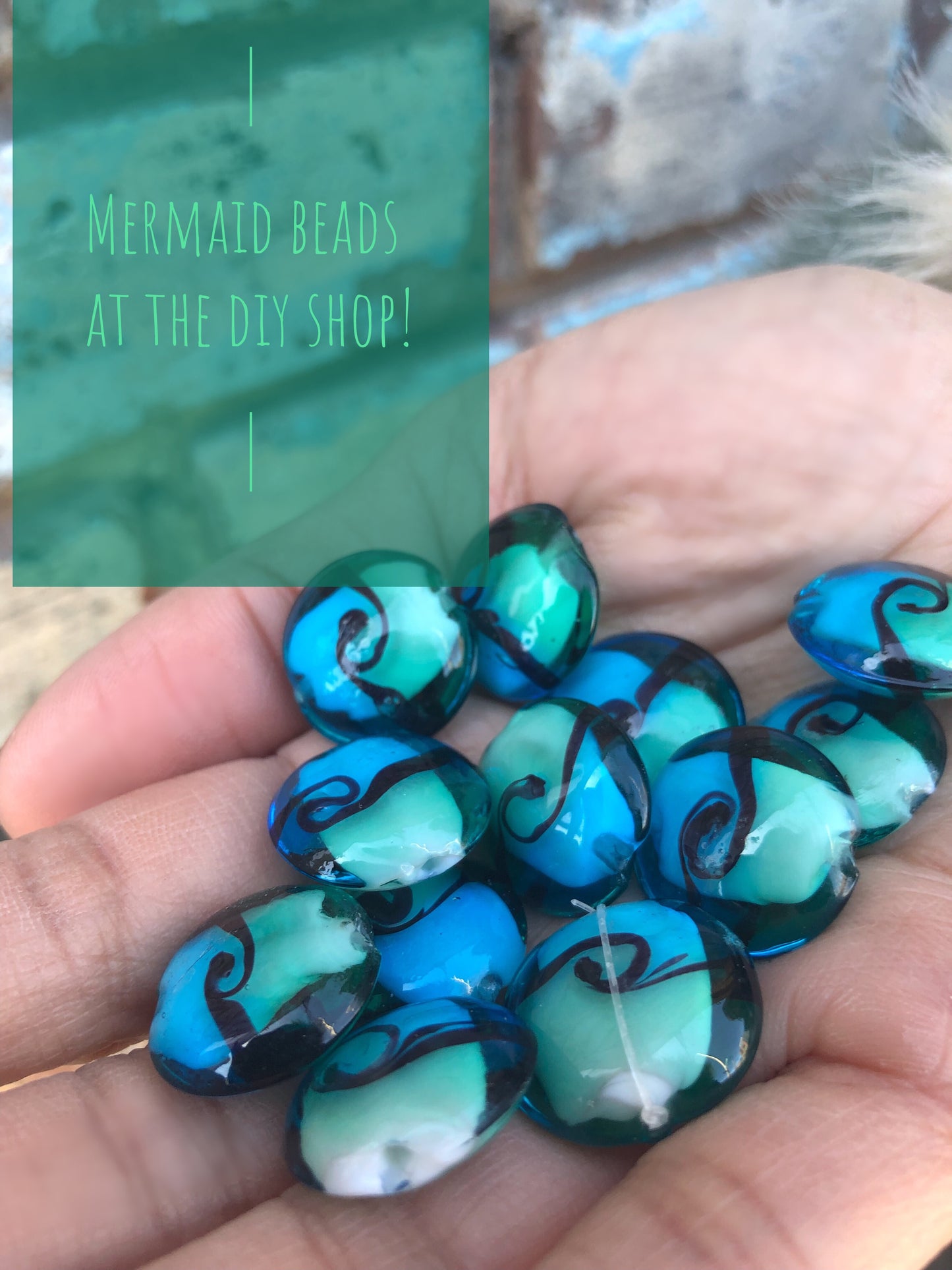 NEW Mermaid Beads Sea Inspired for DIY Jewelry and Clothes