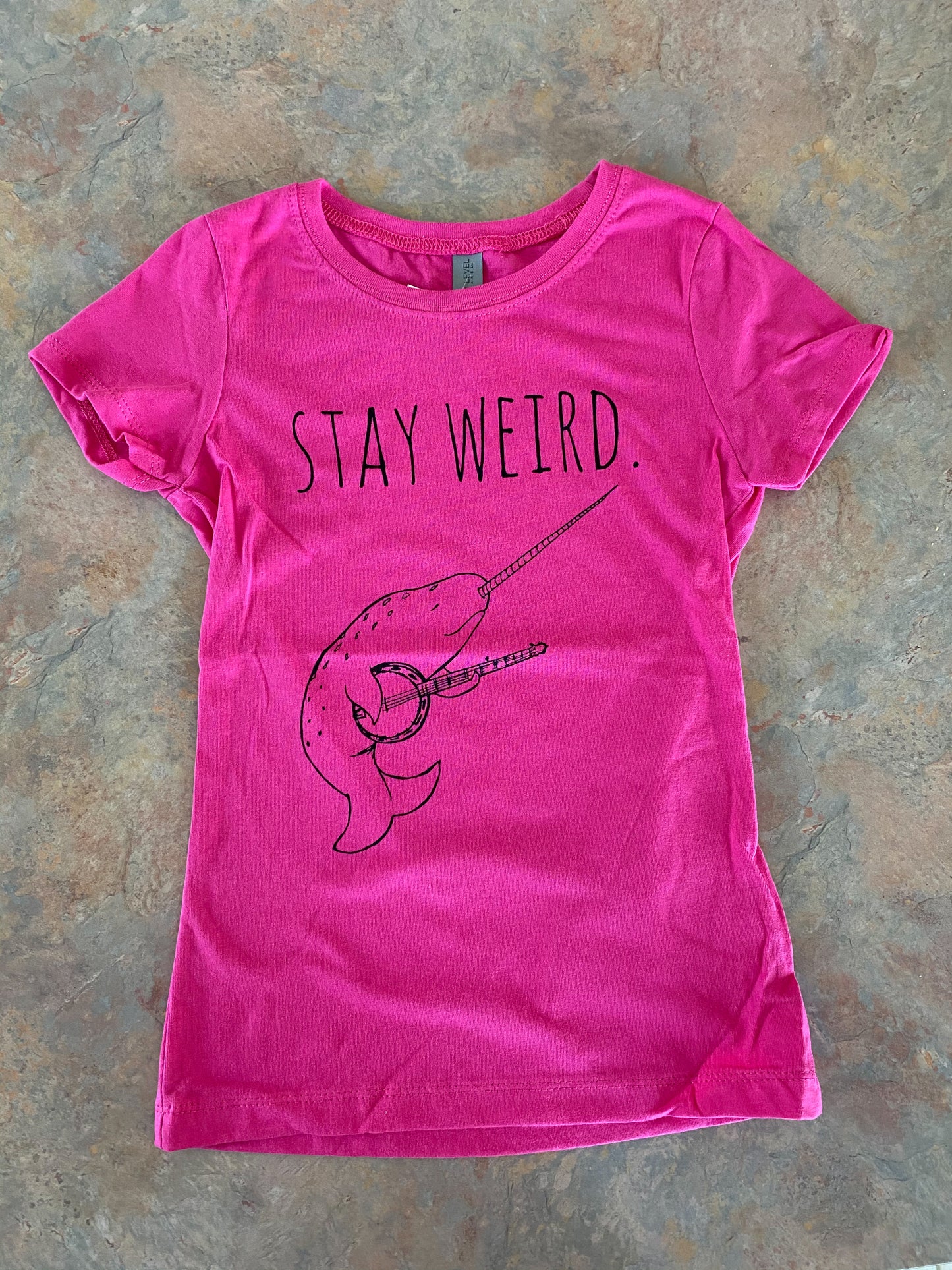 Kids Stay Weird Narwhal TShirt