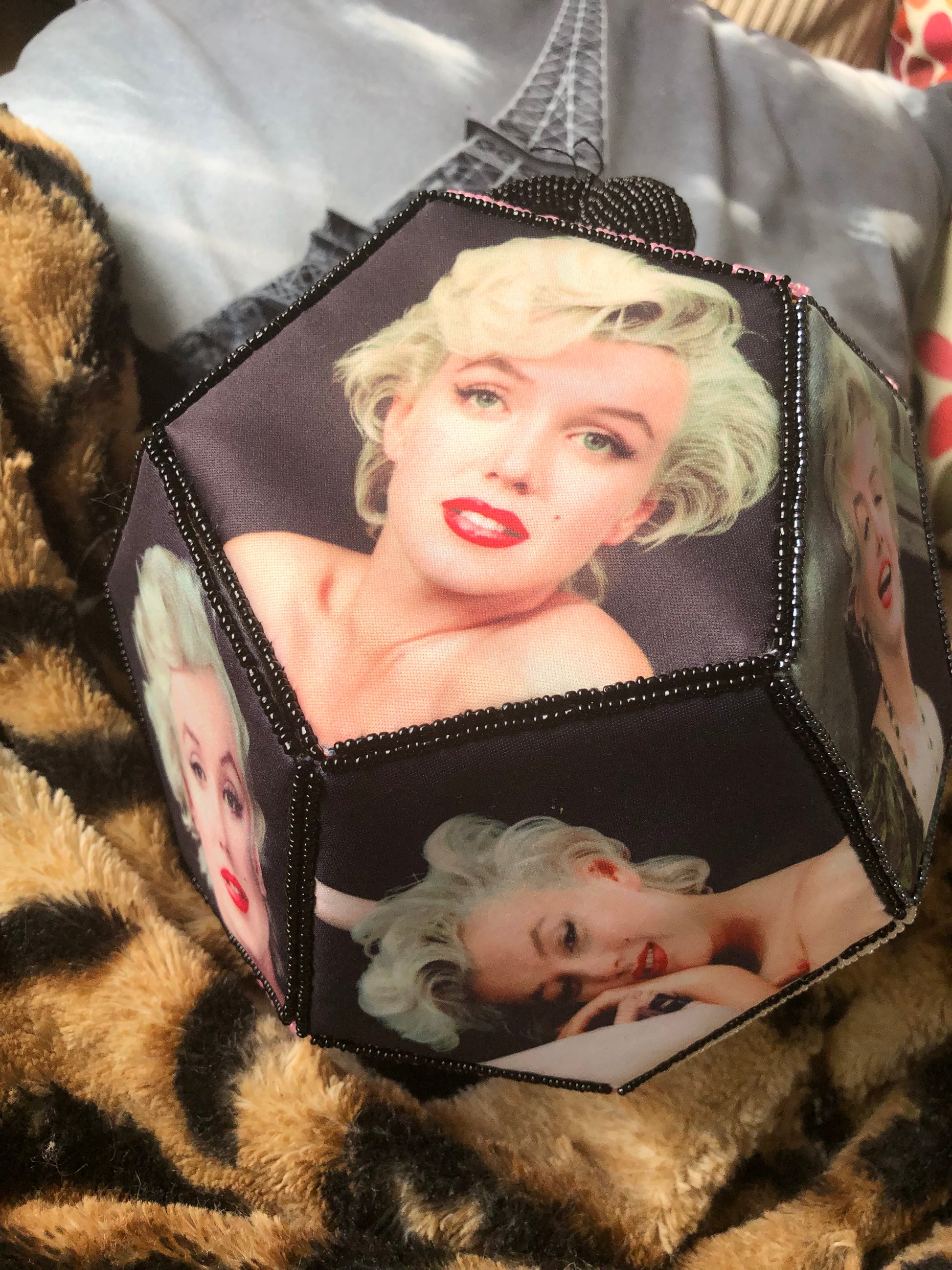 Marilyn Monroe Photos Satin Box Purse