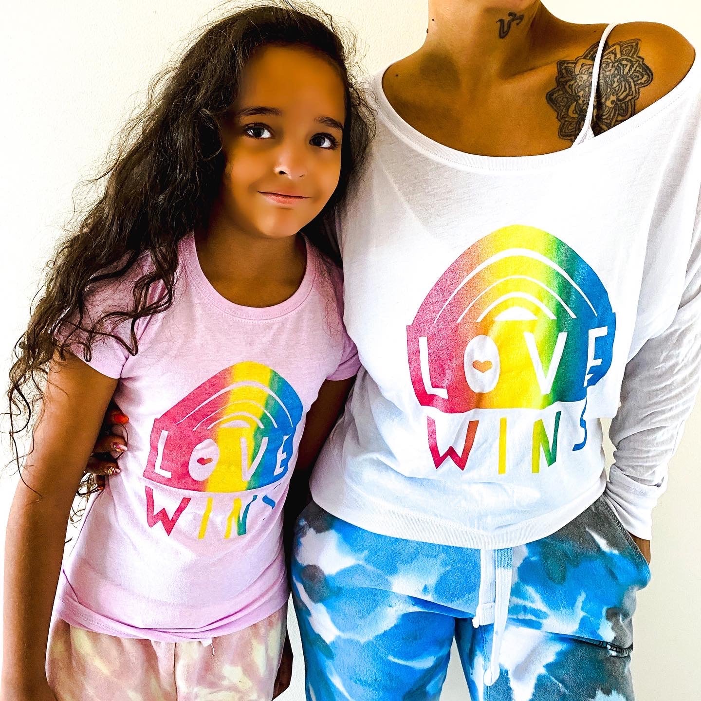 50% OFF Love Wins Kids Graphic TShirt - Light Pink