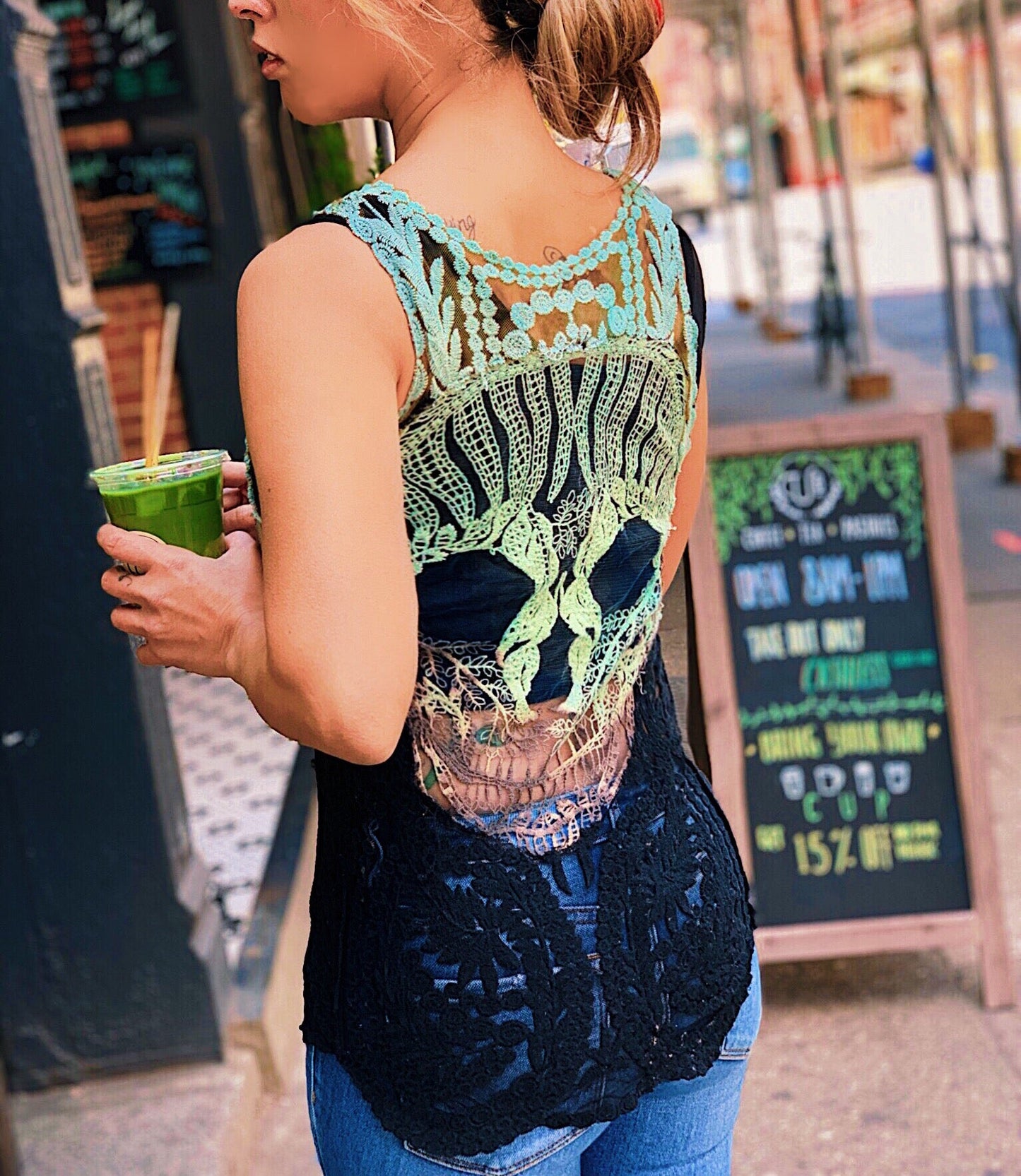 Sugar skull mermaid top